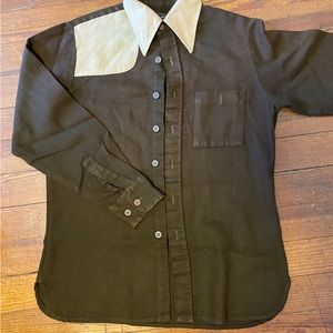 Vintage Men’s Woodland 100% Virgin Acrylic Button Up